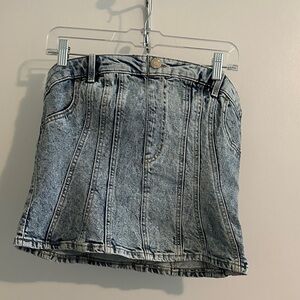 **NWT** H&M Washed Blue Corset Top